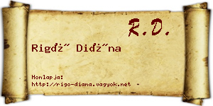 Rigó Diána névjegykártya